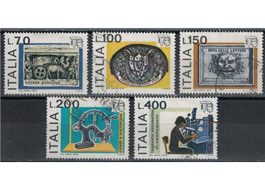 ITALIA 1976 Esposizione mondiale di filatelia 5v us