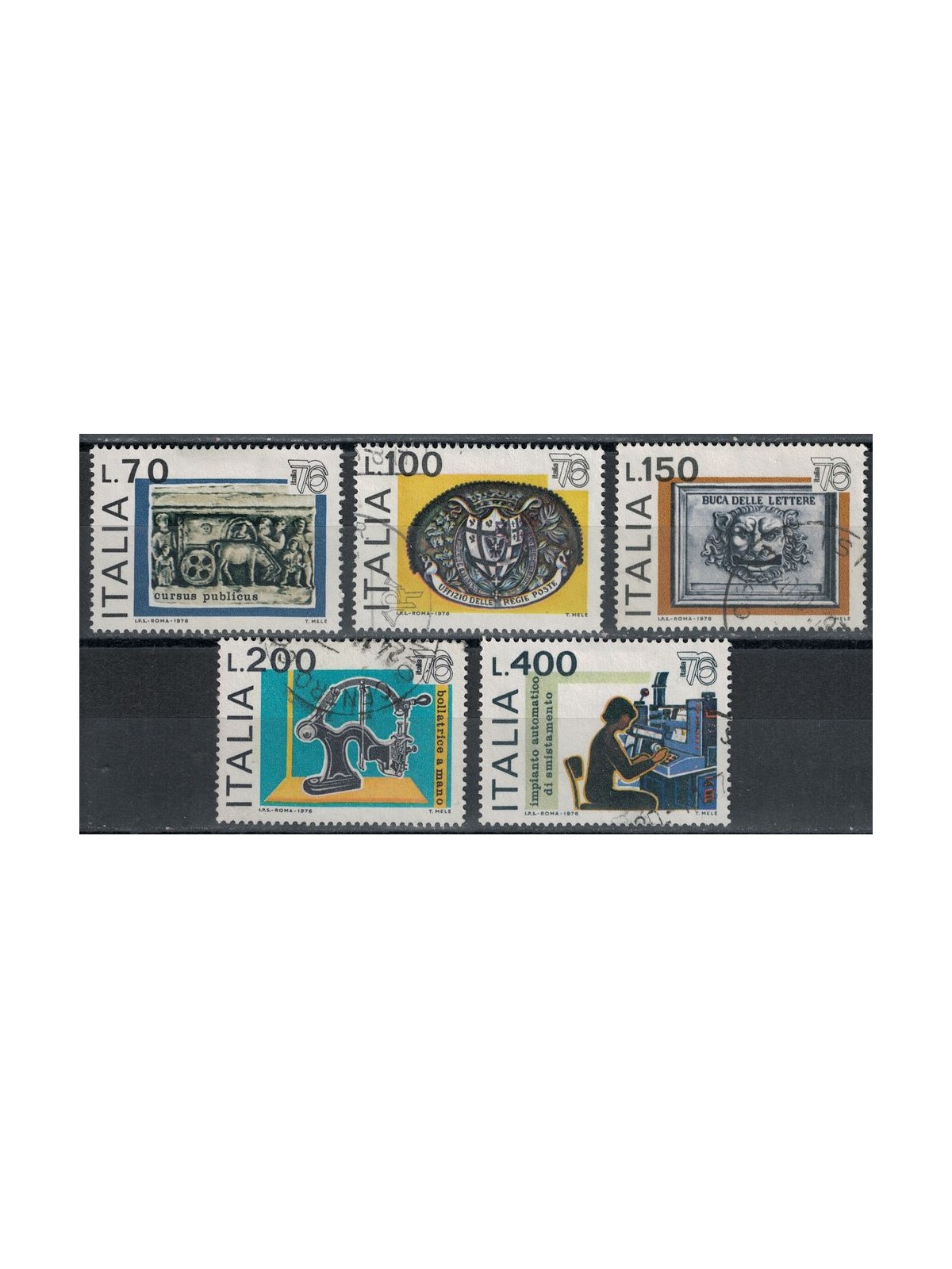 ITALY 1976 World Philatelic Exhibition 5v us