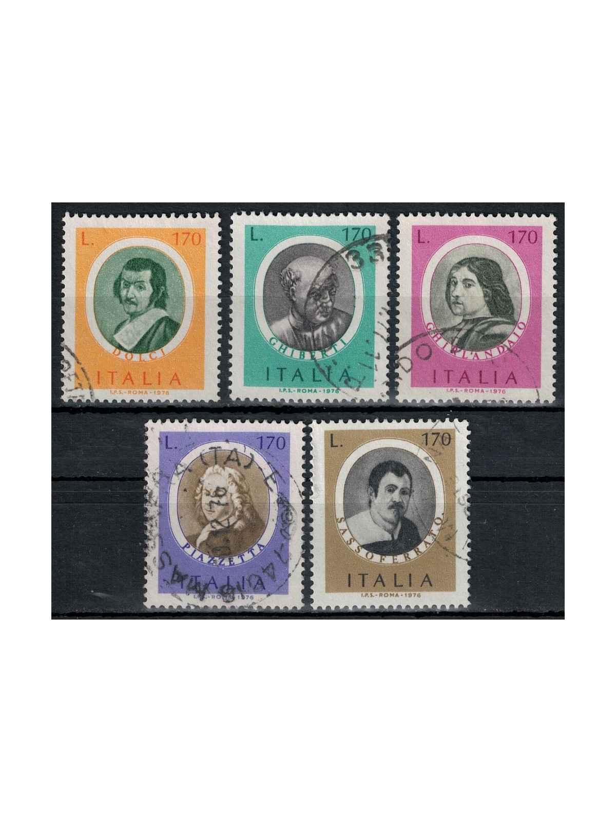 ITALY 1976 Illustrious Men 5v us