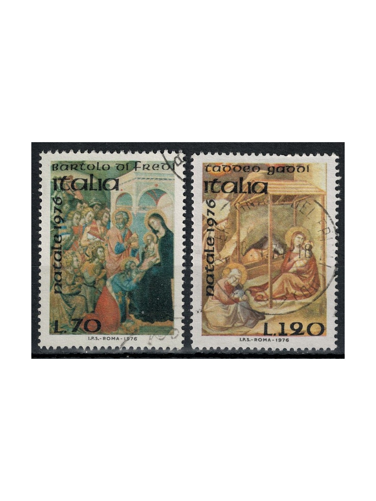 ITALY 1976 Christmas 2v us