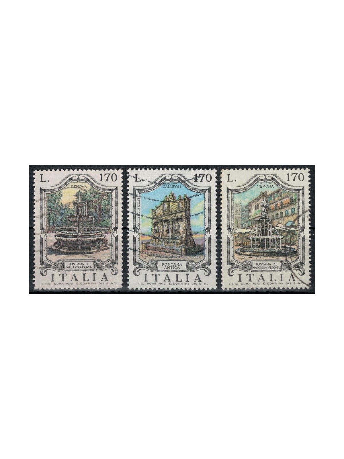 ITALIA 1976 Fontane 3v us