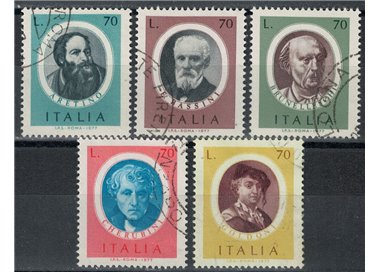 ITALIA 1977 Uomini illustri 5v us