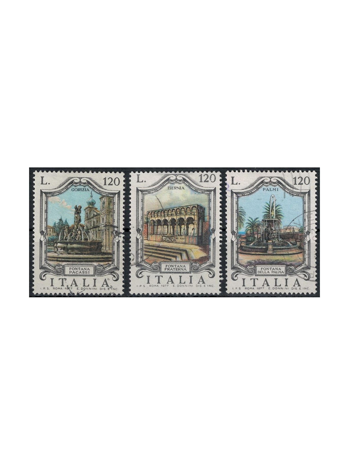 ITALIA 1977 Fontane 3v us