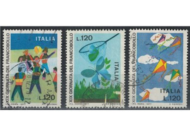 ITALIA 1977 Giornata del francobollo 3v us