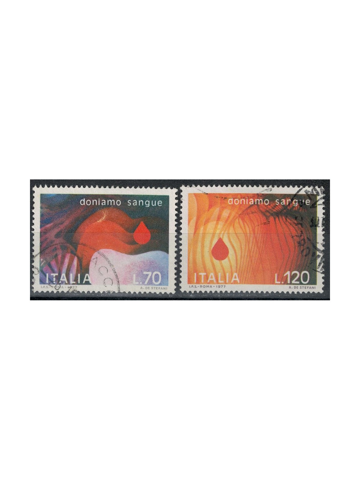 ITALY 1977 Blood Donors 2v us
