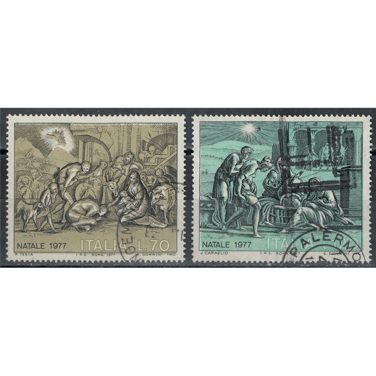 ITALIA 1977 Natale 2v us
