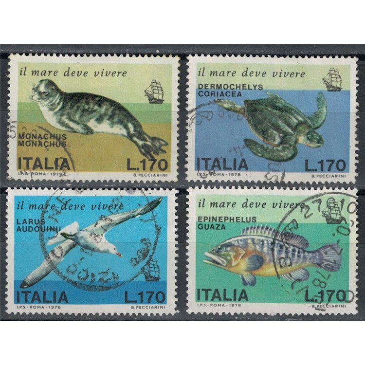 ITALIA 1978 Salvaguardia del mare 4v us