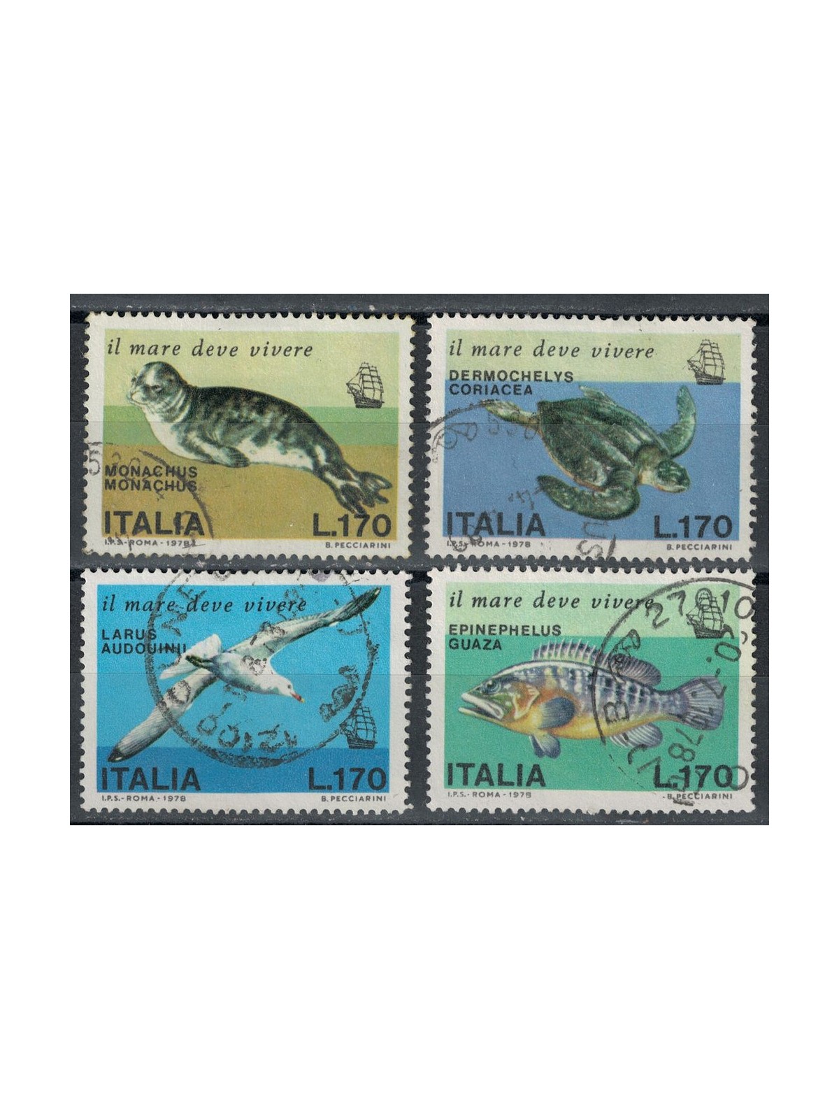 ITALIA 1978 Salvaguardia del mare 4v us