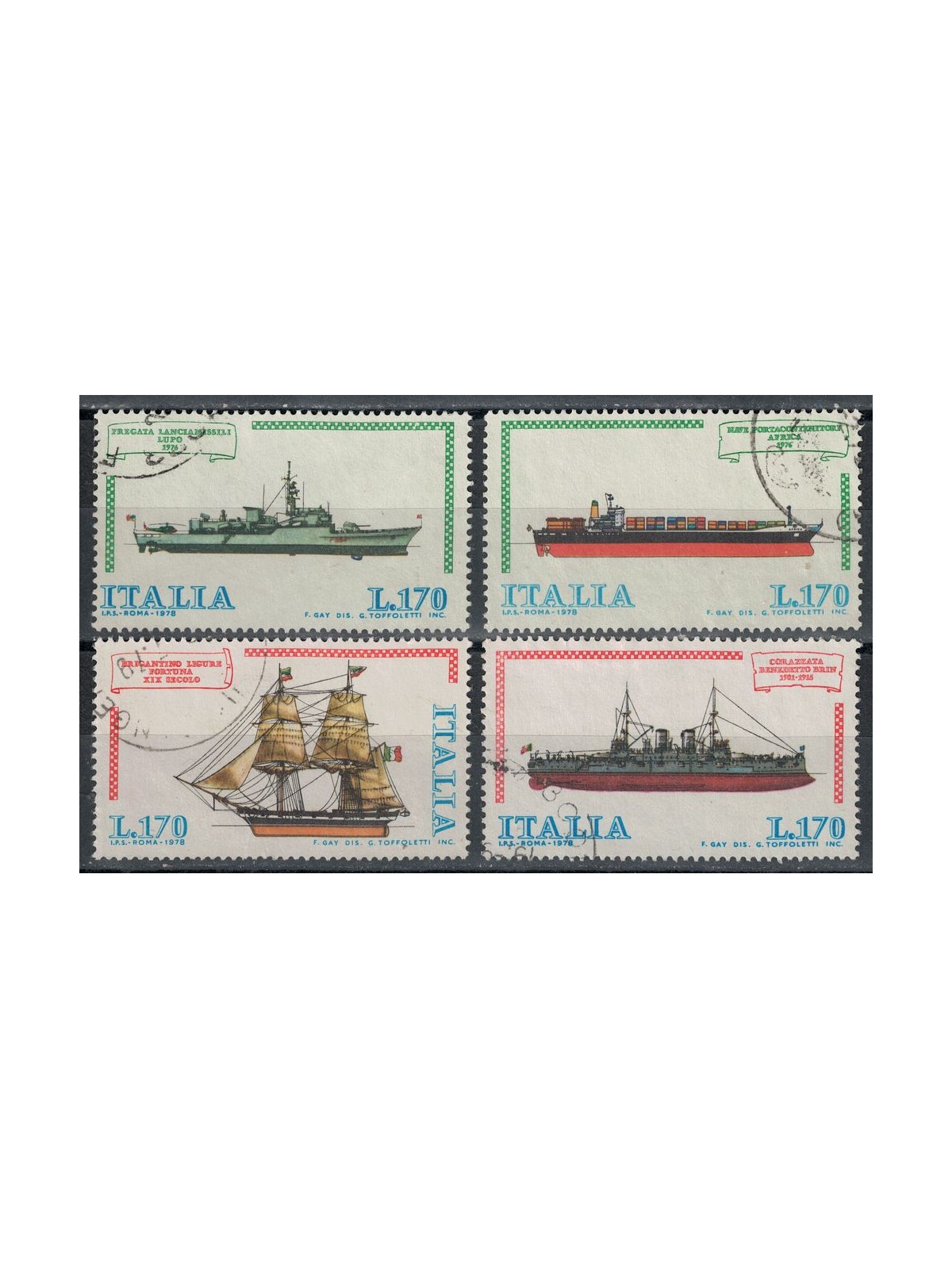 ITALIA 1978 Navi 4v us
