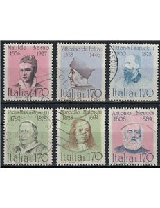 ITALY 1978 Illustrious men 6v us