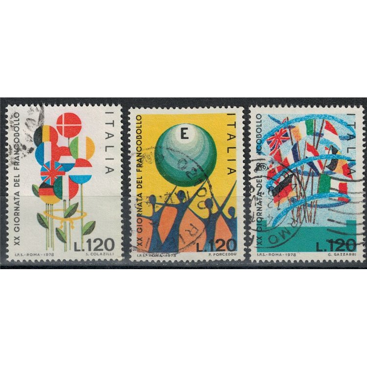 ITALY 1978 Stamp Day 3v us