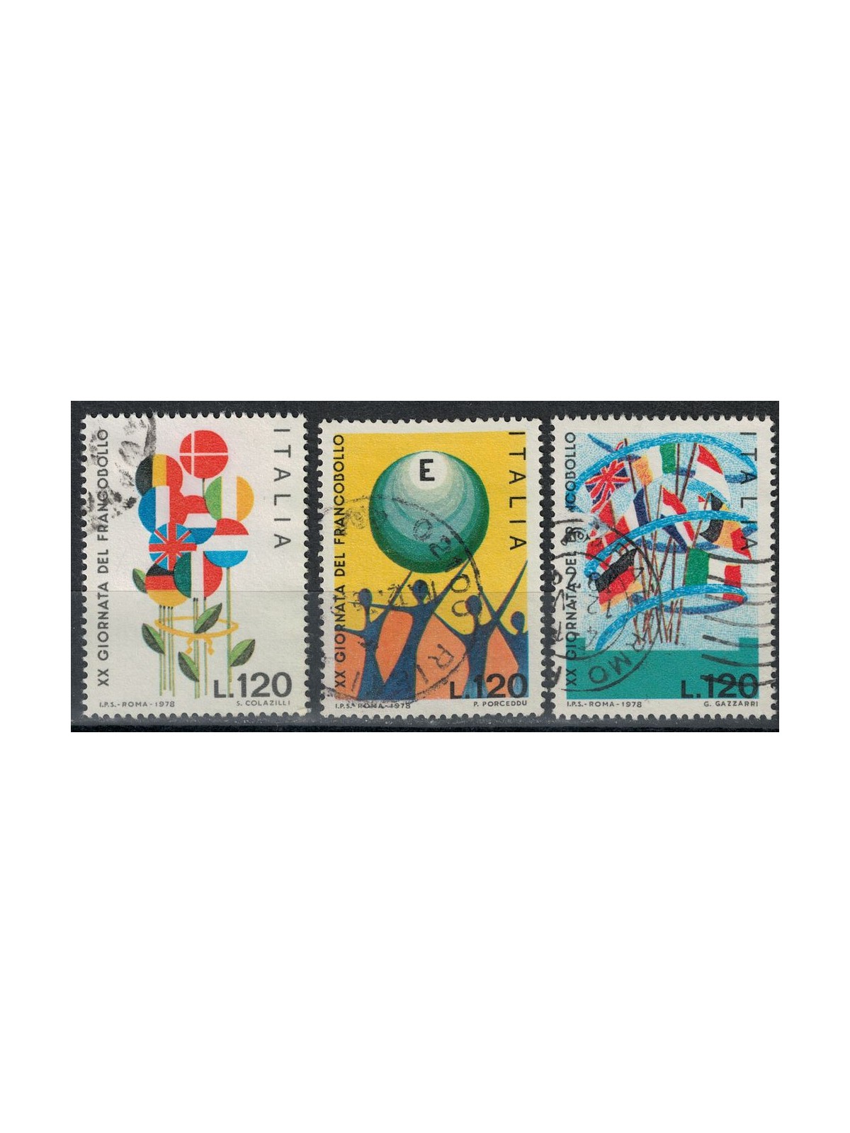 ITALY 1978 Stamp Day 3v us