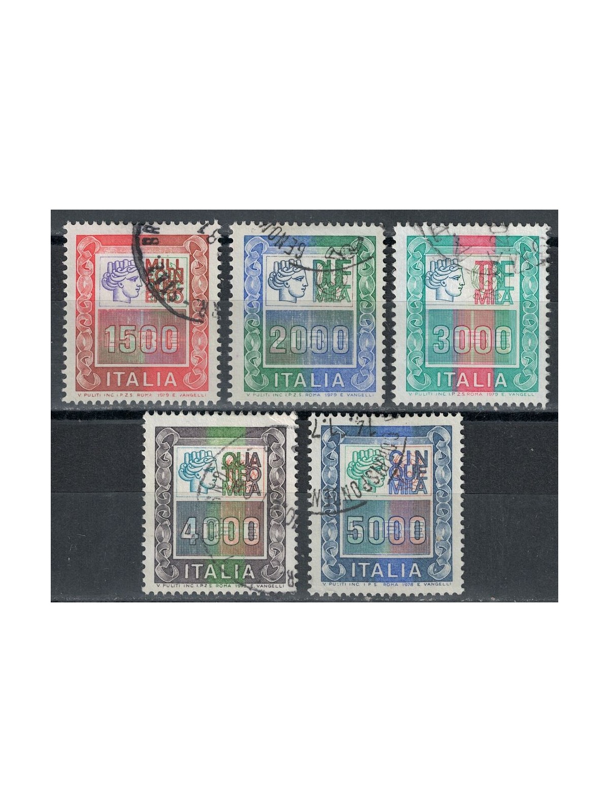 ITALY 1978-79 High Values 5v US