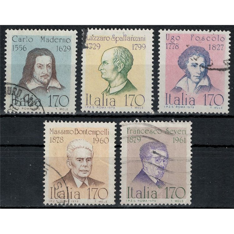 ITALIA 1979 Uomini illustri 5v us