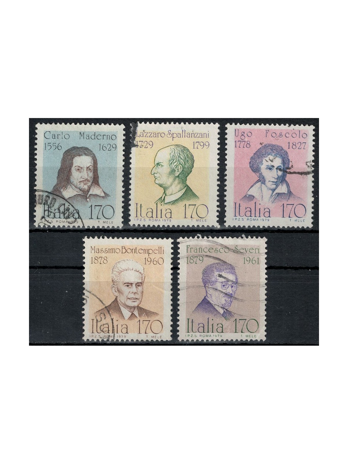 ITALY 1979 Illustrious Men 5v us