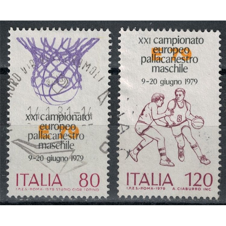 ITALY 1979 Basketball 2v us