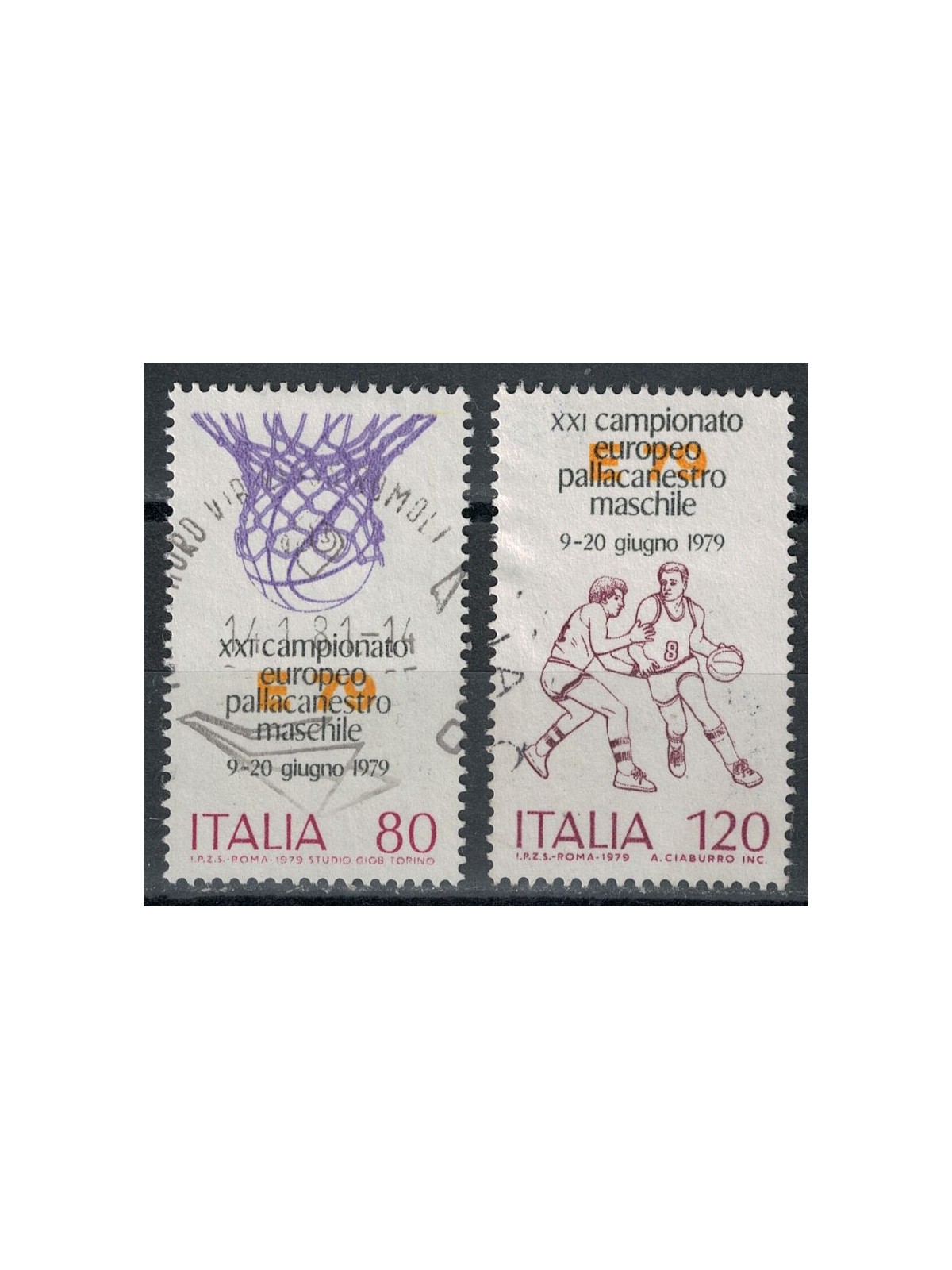 ITALIA 1979 Pallacanestro 2v us