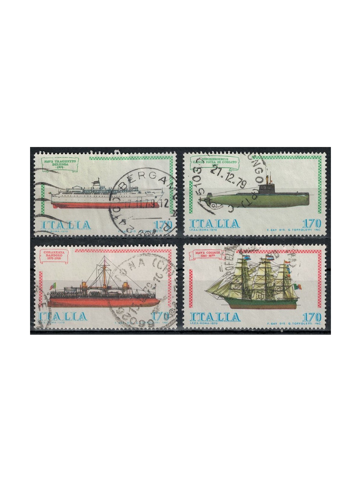 ITALIA 1979 Navi 4v us