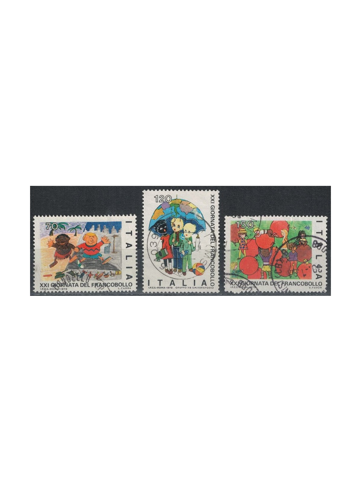 ITALY 1979 Stamp Day 3v us