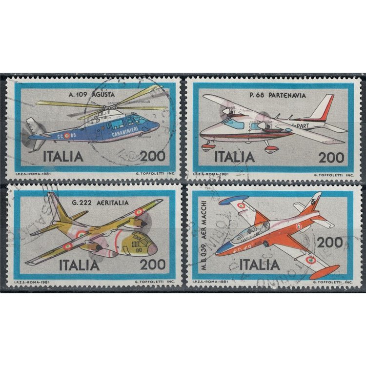 ITALIA 1981 Aerei 4v us