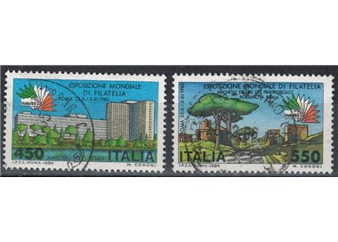 ITALIA 1984 Esposizione di filatelia 2v us