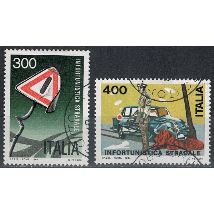 ITALY 1984 Road accident 2v us