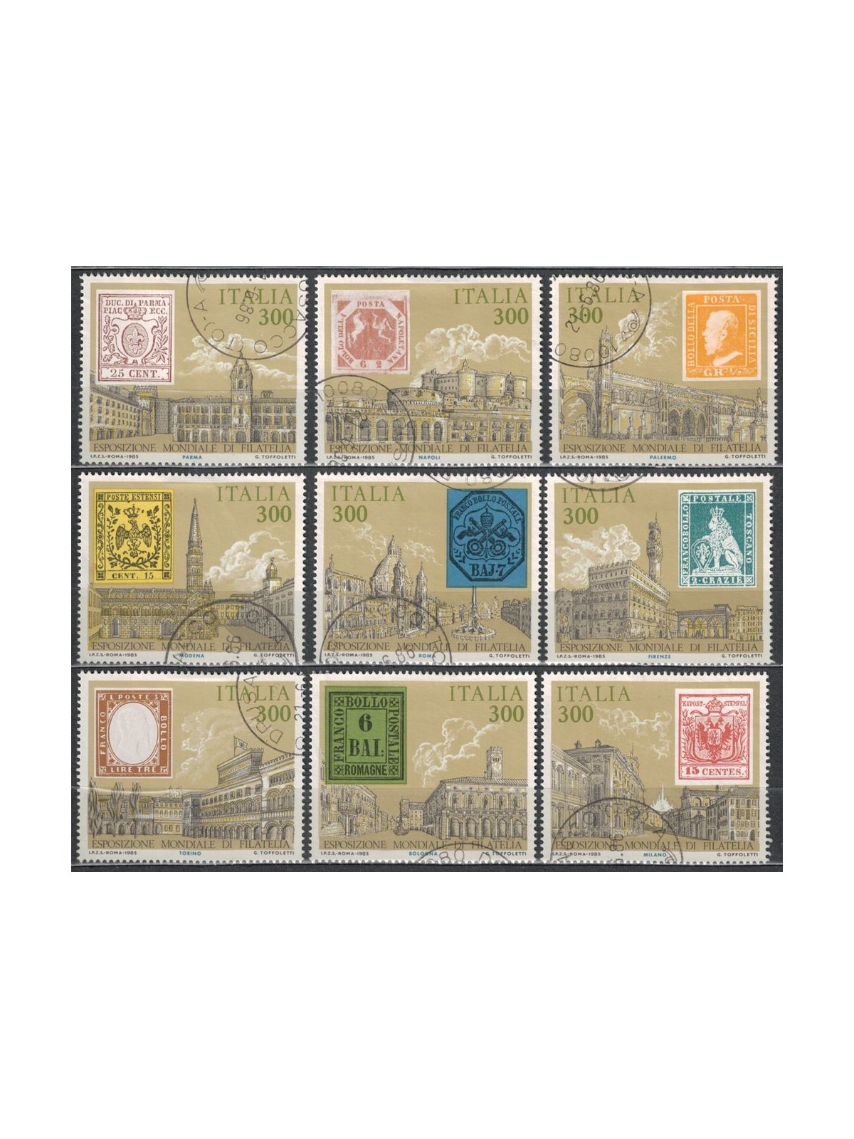 ITALIA 1985 Antichi Stati 9v us