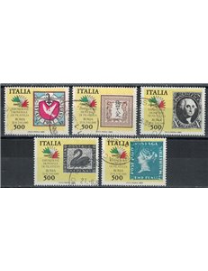 ITALIA 1985 Francobolli dei 5 continenti 5v us
