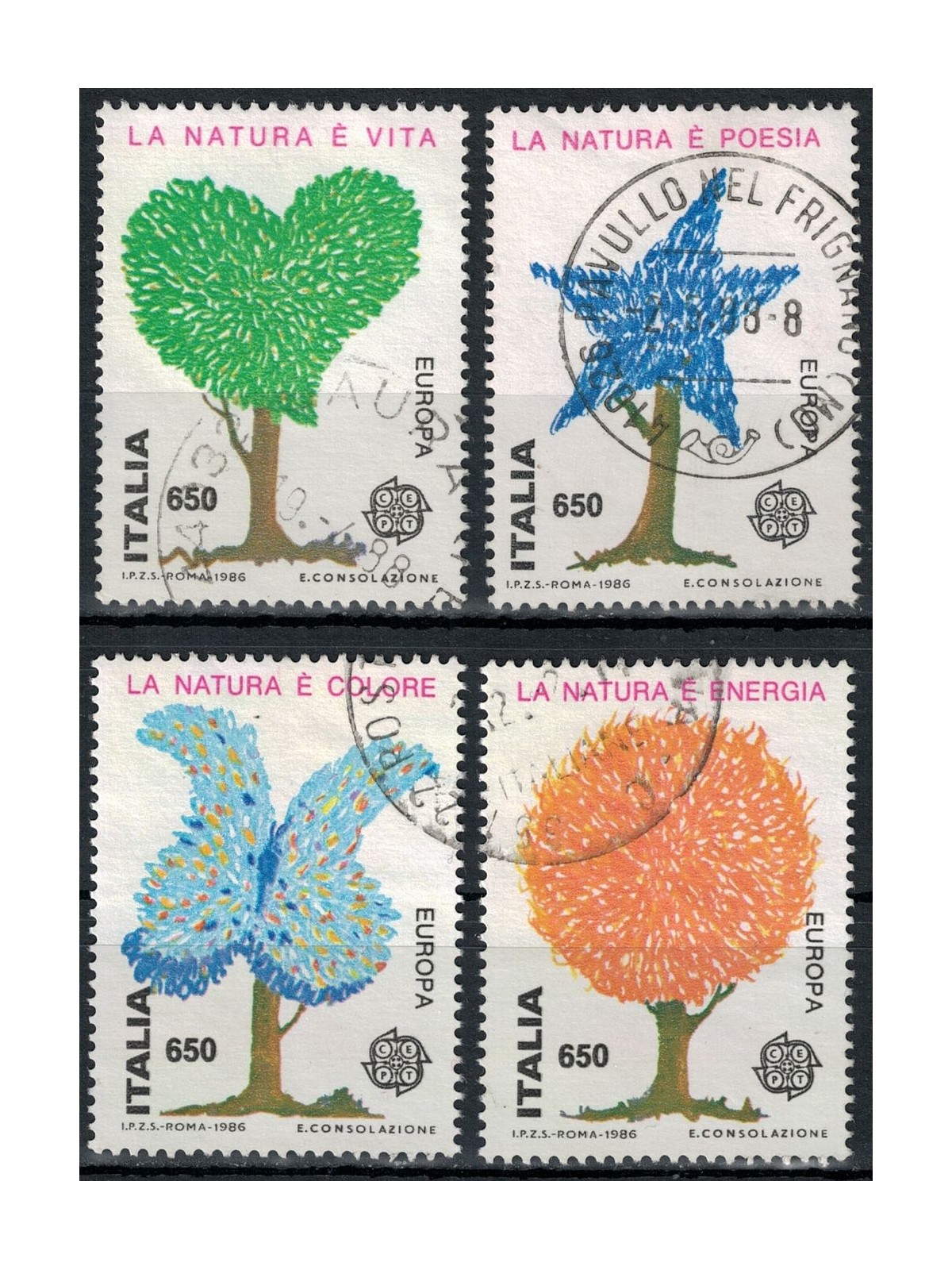 ITALIA 1986 Europa 4v us