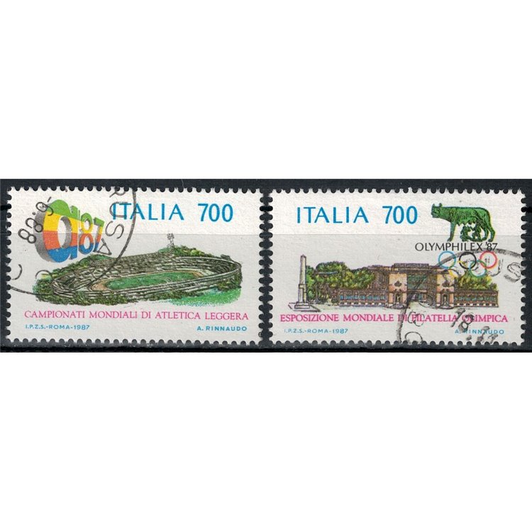 ITALY 1987 Athletics 2v us