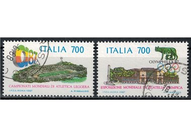 ITALY 1987 Athletics 2v us