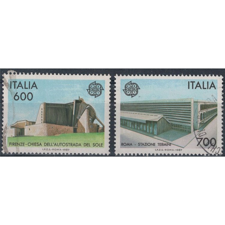 ITALY 1987 Europa 2v us