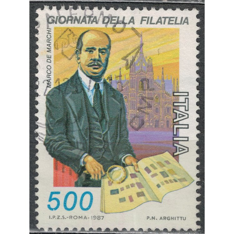 ITALIA 1987 Giornata della filatelia us