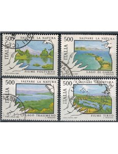 ITALY 1987 Lakes and Rivers 4v us
