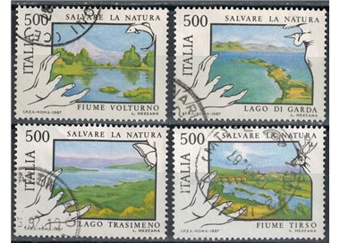 ITALY 1987 Lakes and Rivers 4v us