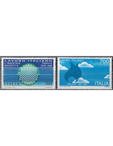 ITALIA 1987 Lavoro italiano 2v us