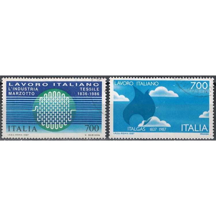 ITALY 1987 Italian work 2v us