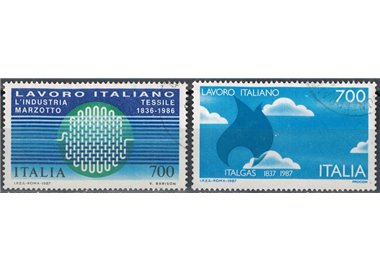 ITALIA 1987 Lavoro italiano 2v us