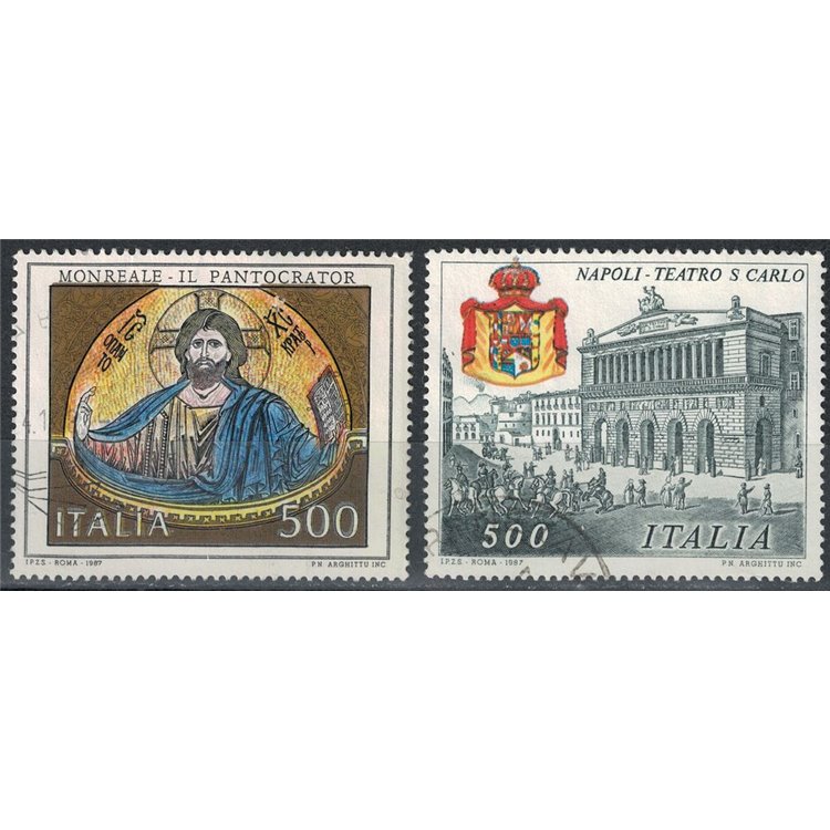 ITALIA 1987 Pantocrator e Teatro San Carlo 2v us