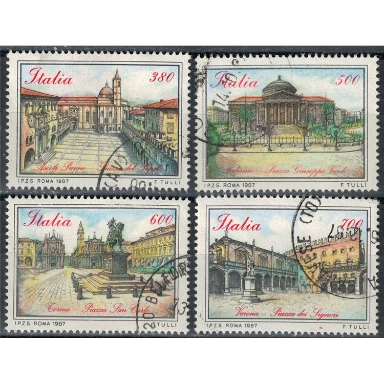ITALY 1987 Italian Squares 4v us
