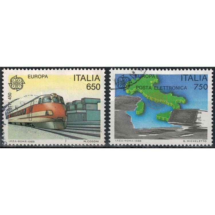 ITALY 1988 Europa 2v us