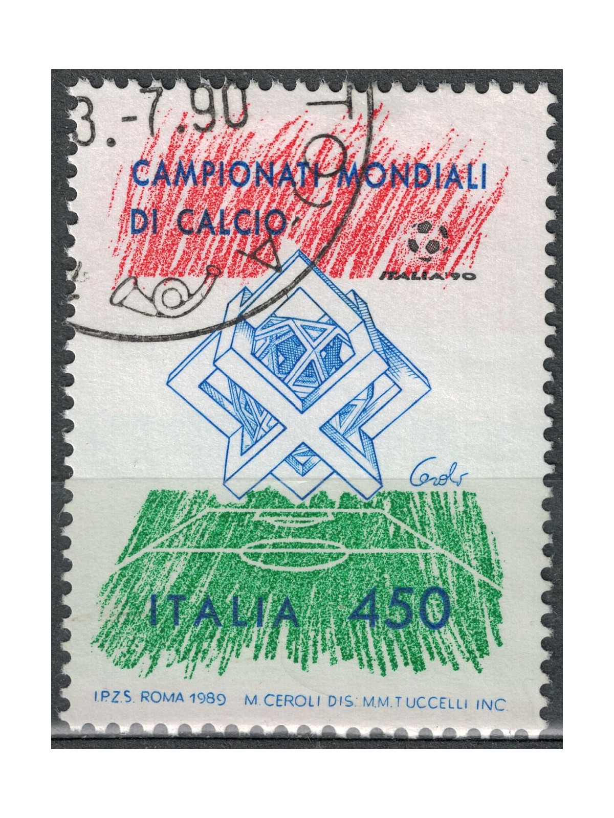 ITALIA 1989 Campionati mondiali di calcio us