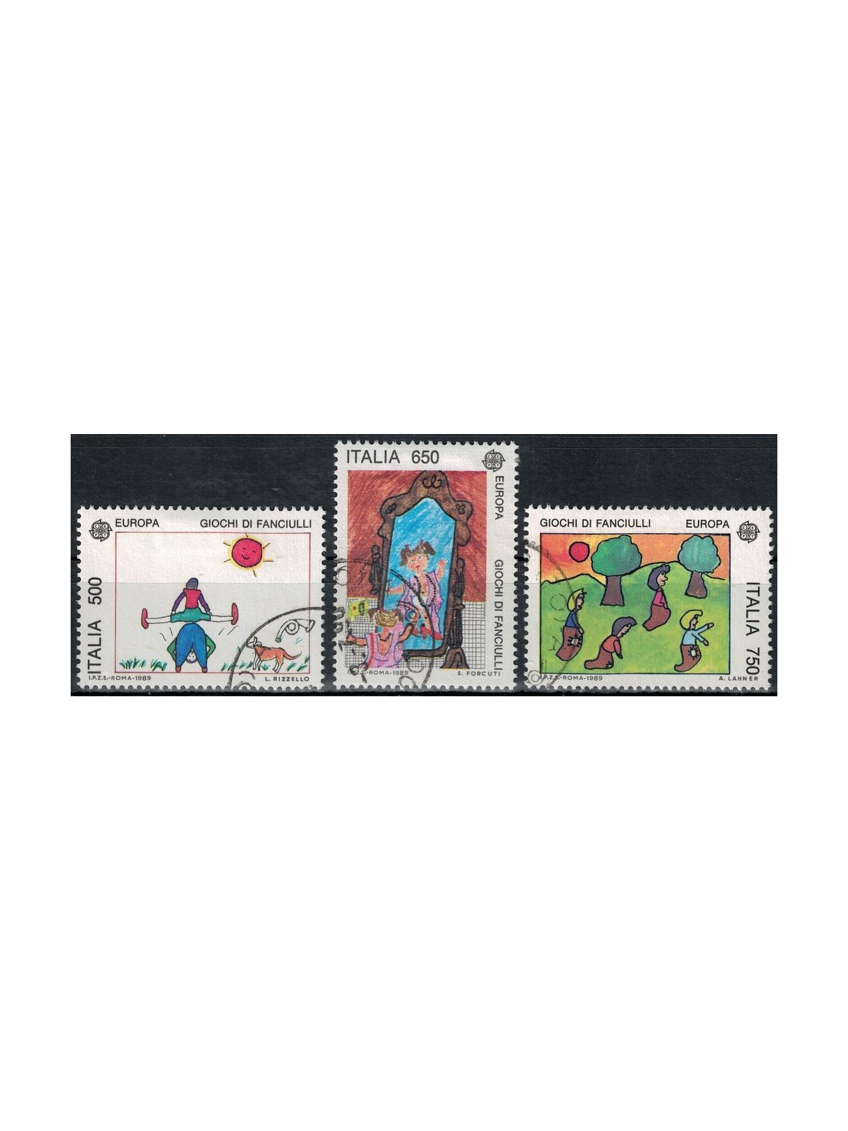 ITALY 1989 Europa 3v us