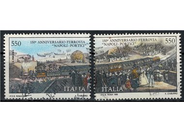 ITALIA 1989 Ferrovia Napoli-Portici 2v us