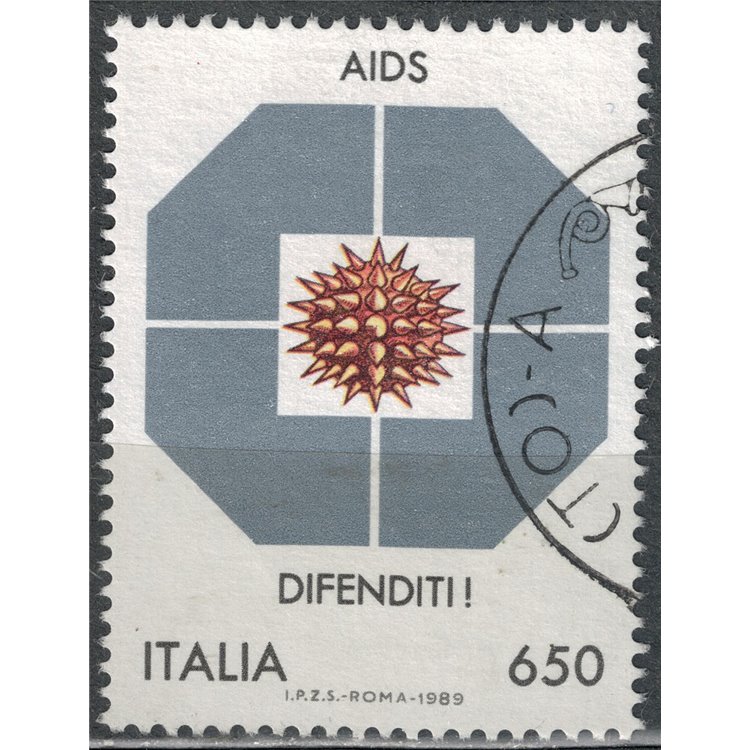 ITALY 1989 Fight against AIDS us