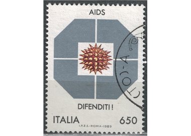 ITALIA 1989 Lotta contro l'AIDS  us