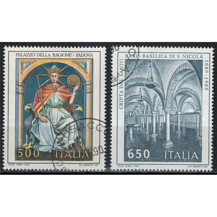 ITALIA 1989 Patrimonio artistico 2v us