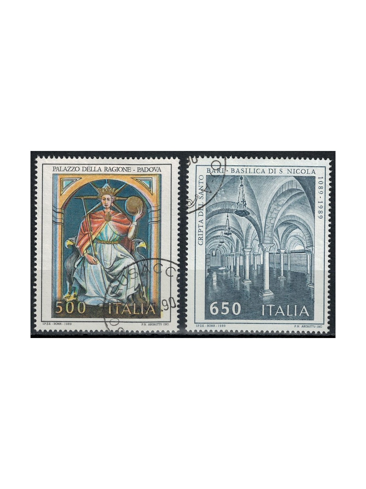ITALIA 1989 Patrimonio artistico 2v us