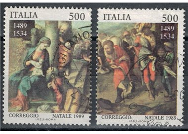 ITALY 1989 Christmas 2v us