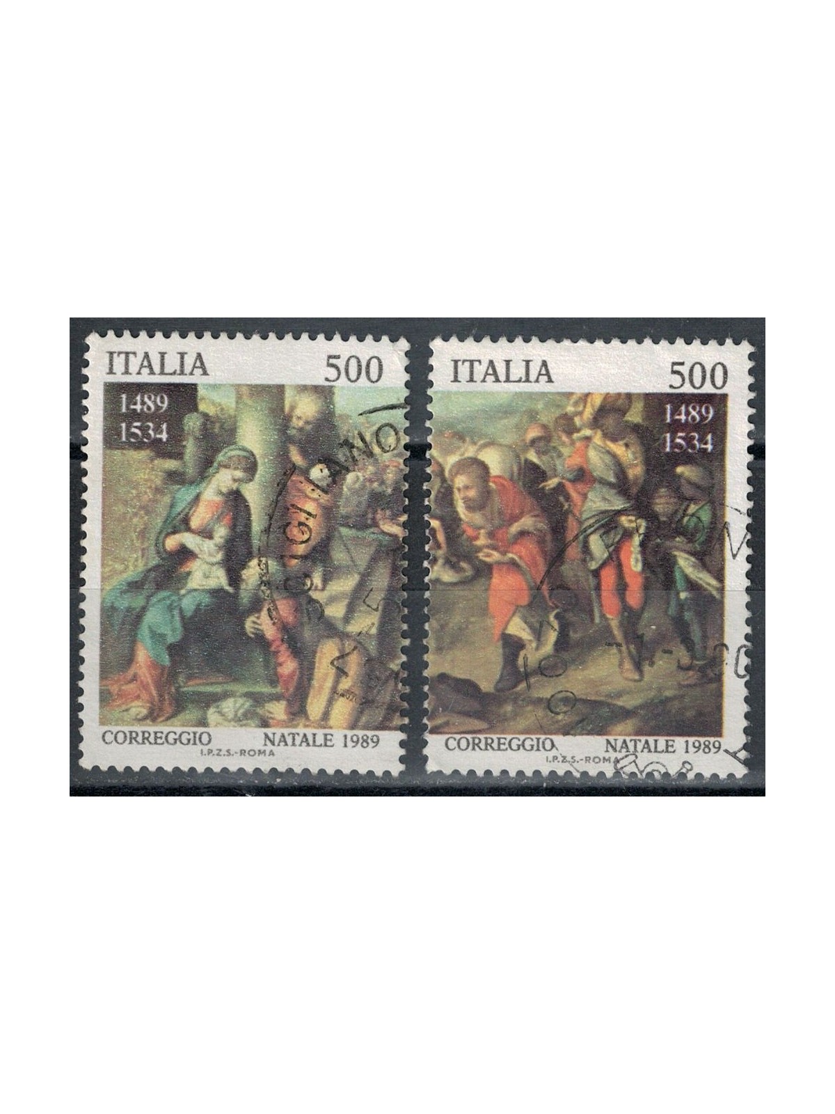 ITALIA 1989 Natale 2v us